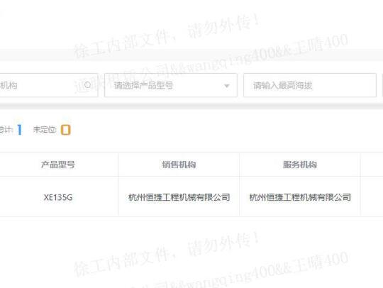 徐工XE135G履帶式挖掘機